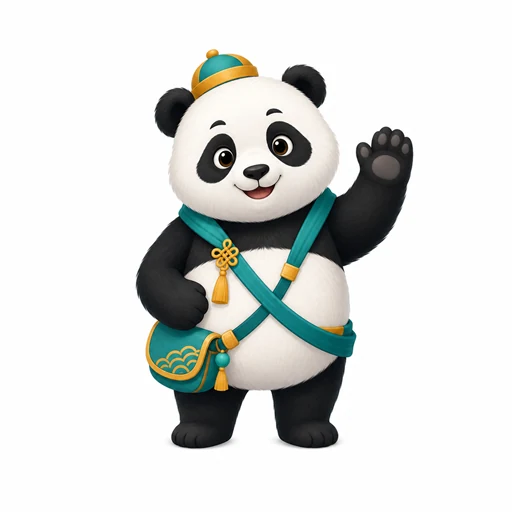 Panda mascotte de HSK Mind